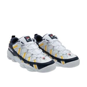 Fila Stackhouse Spaghetti Leather Sneakers White Blue Yellow